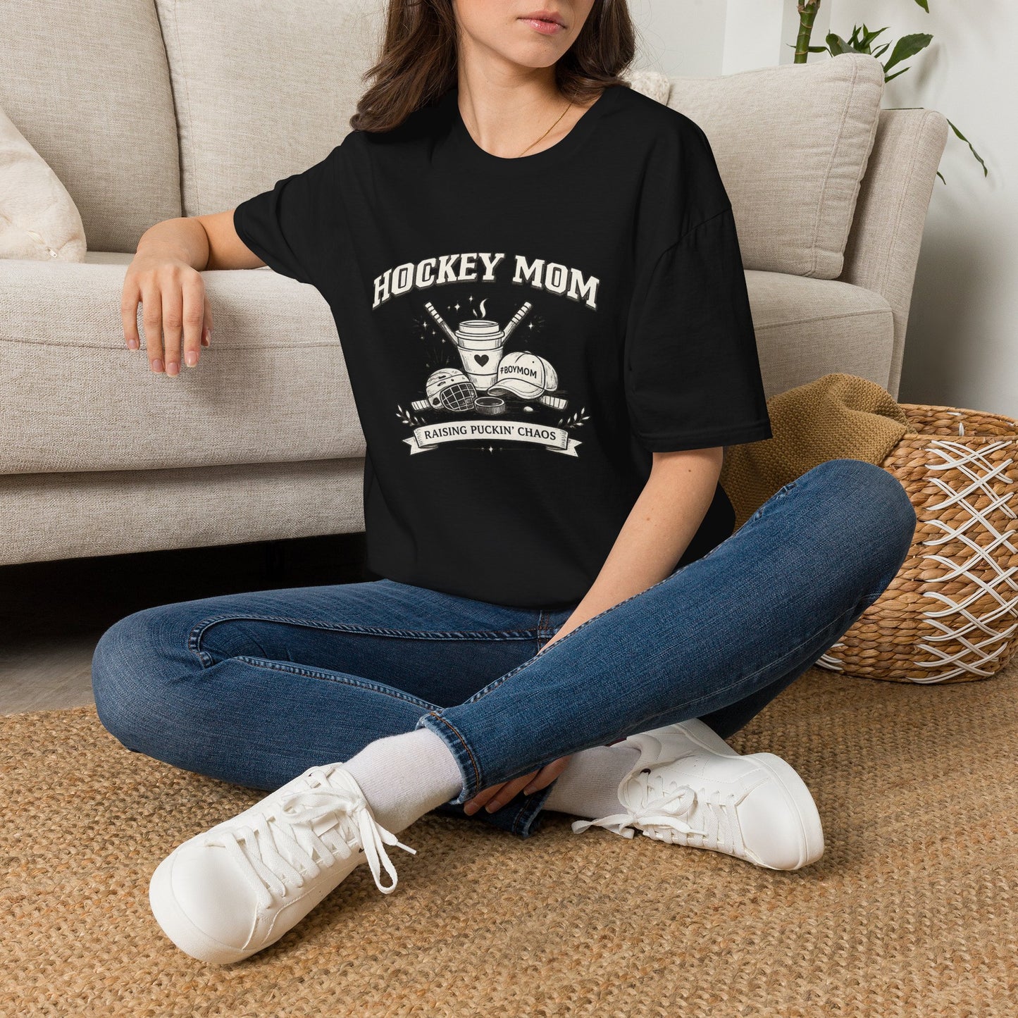 Hockey Mom T‑Shirt — Vintage Ice Hockey Mom Tee