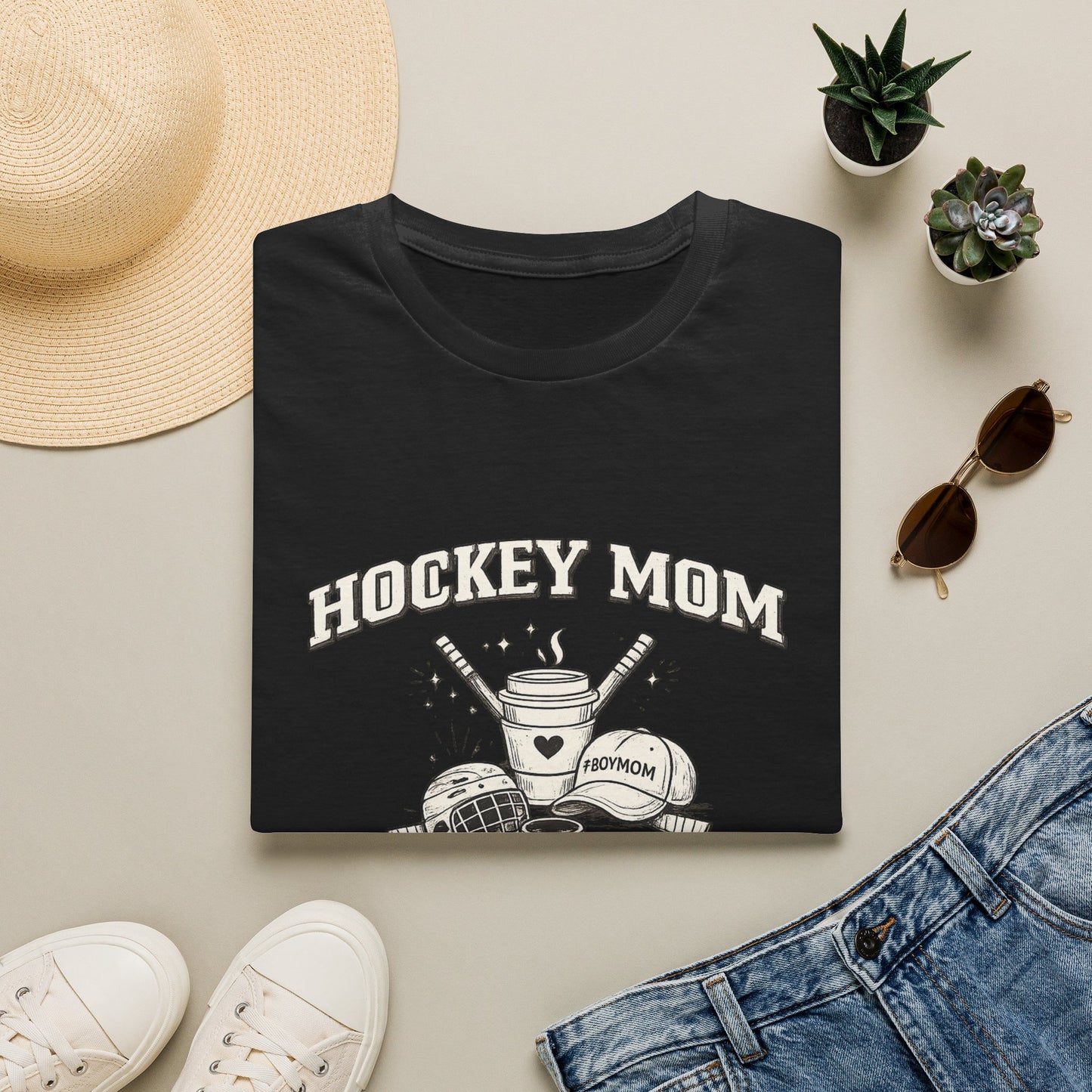 Hockey Mom T‑Shirt — Vintage Ice Hockey Mom Tee