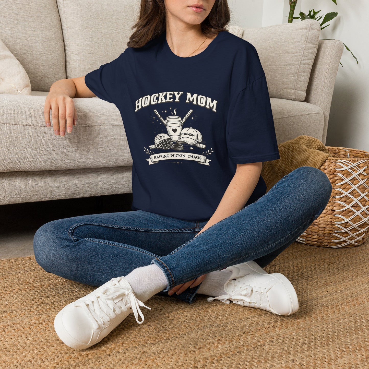 Hockey Mom T‑Shirt — Vintage Ice Hockey Mom Tee