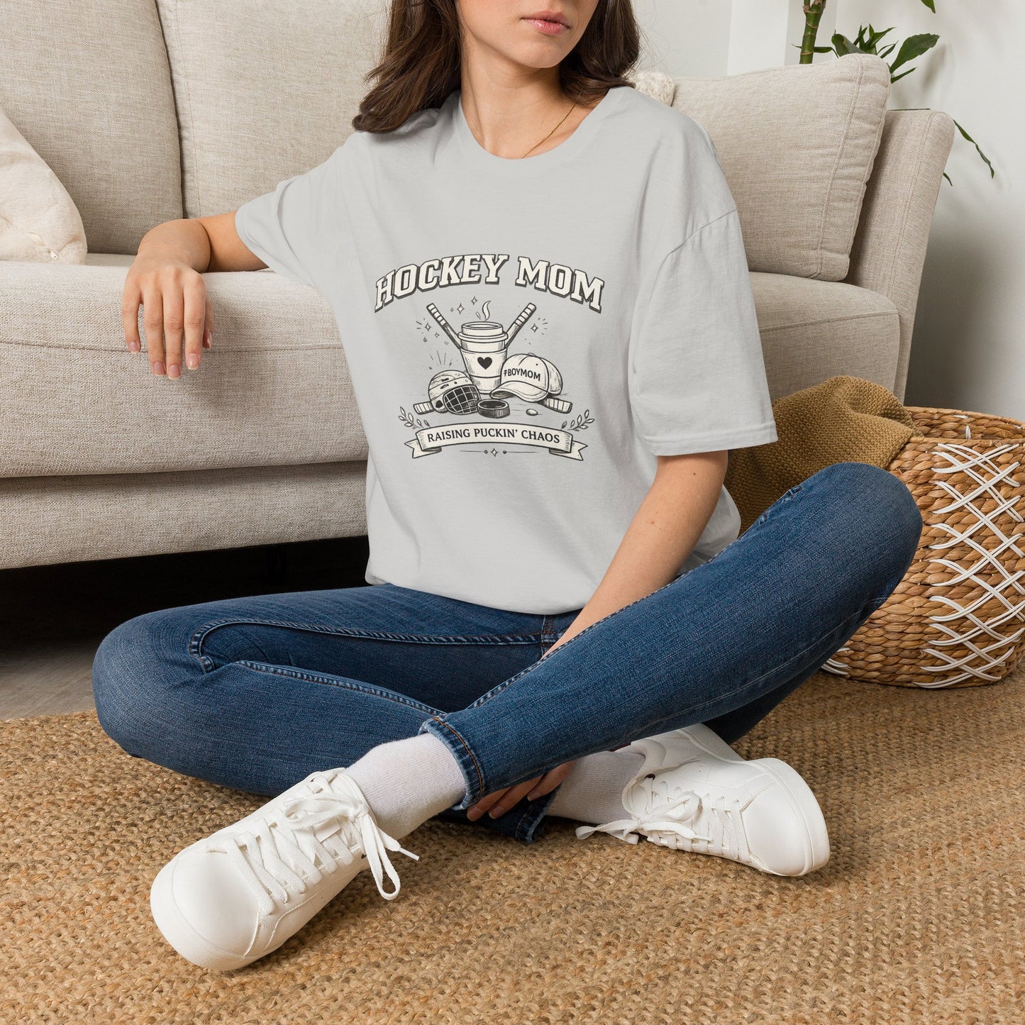 Hockey Mom T‑Shirt — Vintage Ice Hockey Mom Tee