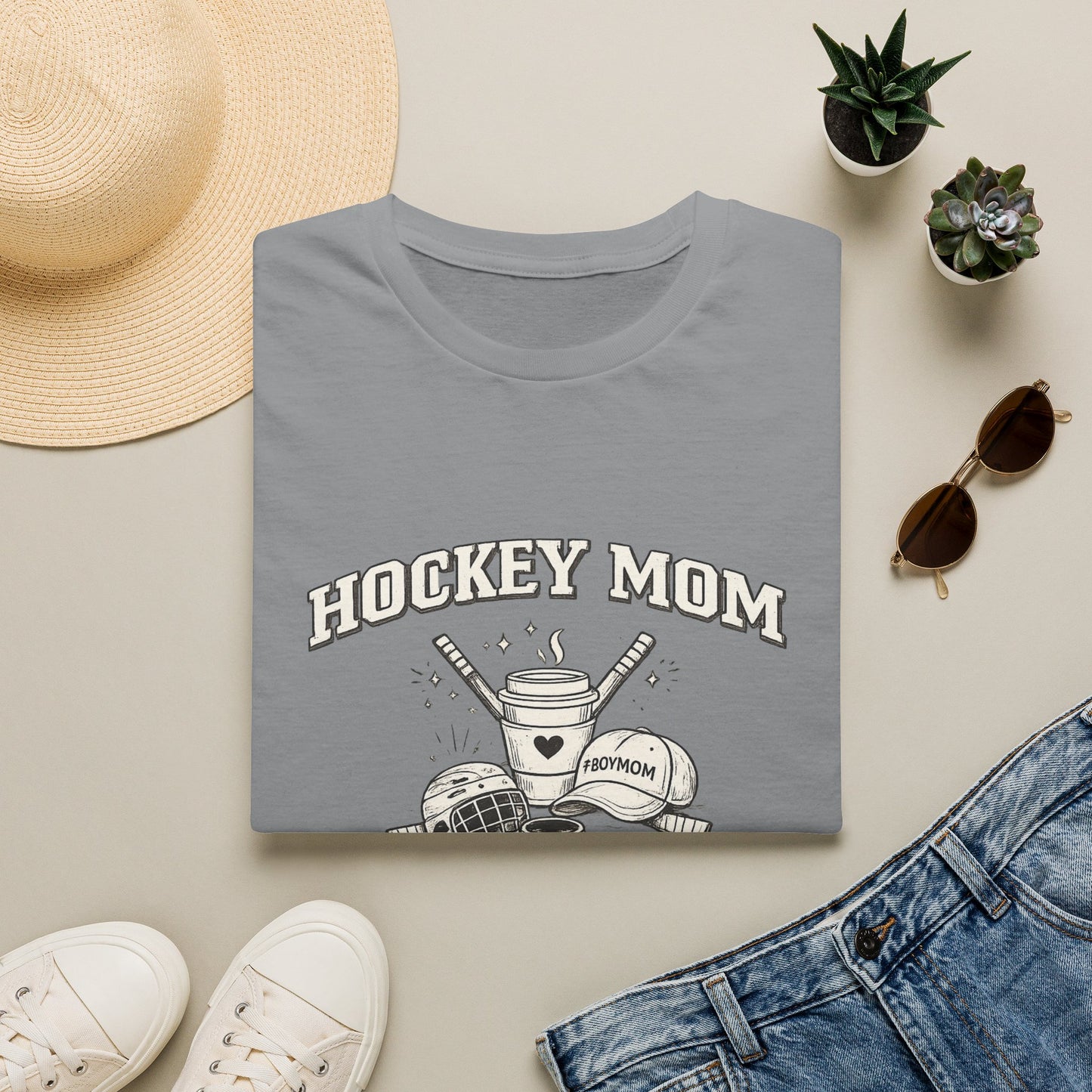 Hockey Mom T‑Shirt — Vintage Ice Hockey Mom Tee